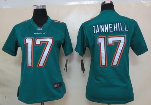 Jerseys Factory Cheap Nike Dolphins #17 Ryan Tannehill Aqua Gree