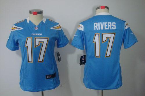 Jerseys Factory Cheap Nike Chargers #17 Philip Rivers Electric B