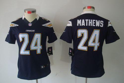 Jerseys Factory Cheap Nike Chargers #24 Ryan Mathews Navy Blue T