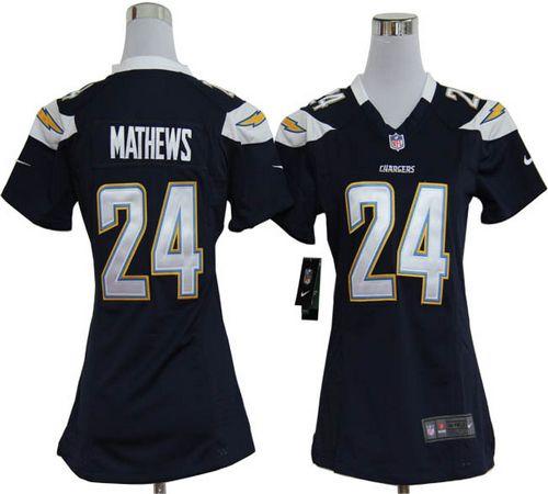 Jerseys Factory Cheap Nike Chargers #24 Ryan Mathews Navy Blue T