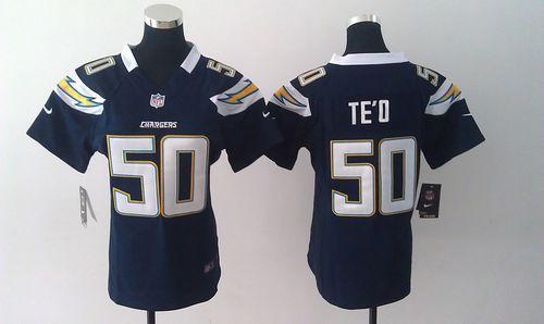 Jerseys Factory Cheap Nike Chargers #50 Manti Te'o Navy Blue Tea