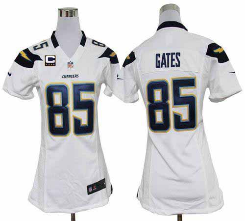 Jerseys Factory Cheap Nike Chargers #85 Antonio Gates White With
