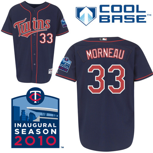 Jerseys Factory Cheap Twins #33 Justin Morneau Embroidered Navy