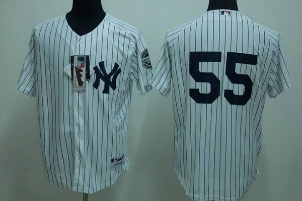 Jerseys Factory Cheap Yankees #55 Hideki Matsui Embroidered Whit