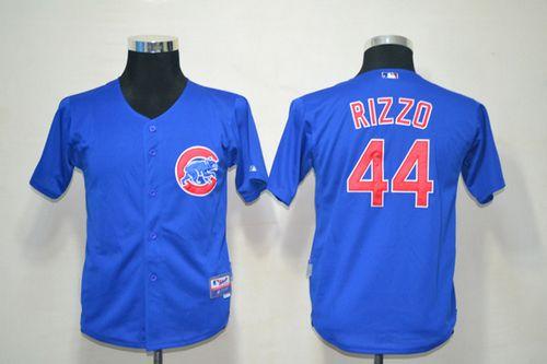 Jerseys Factory Cheap Cubs #44 Anthony Rizzo Blue Cool Base Embr