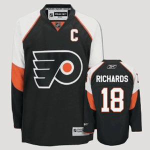Jerseys Factory Cheap Flyers #18 Mike Richards Embroidered Black