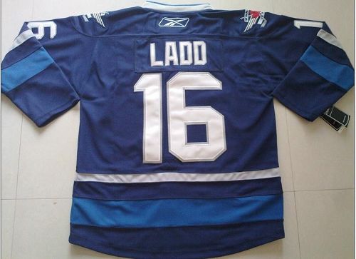 Jerseys Factory Cheap Jets #16 Andrew Ladd Dark Blue 2011 Style