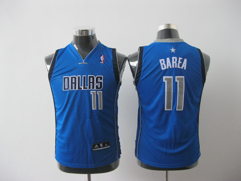 Jerseys Factory Cheap Mavericks #11 Jose Barea Baby Blue Embroid