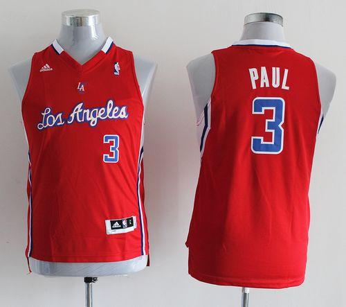 Jerseys Factory Cheap Clippers #3 Chris Paul Red Embroidered You