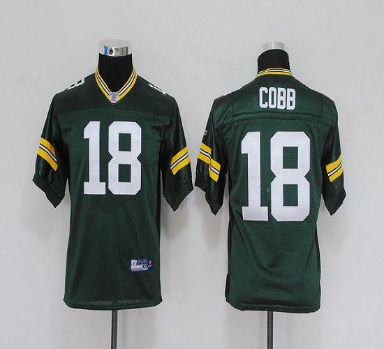 Jerseys Factory Cheap Packers #18 Randall Cobb Green Embroidered