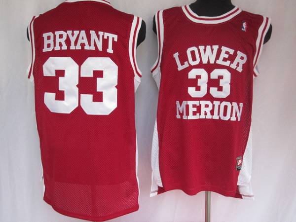 Jerseys Factory Cheap Lakers #33 Kobe Bryant Embroidered Red Low