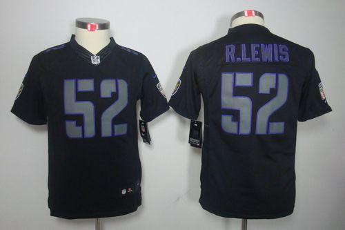 Jerseys Factory Cheap Nike Ravens #52 Ray Lewis Black Impact You