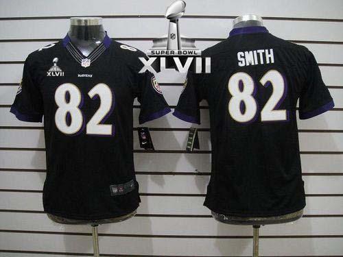 Jerseys Factory Cheap Nike Ravens #82 Torrey Smith Black Alterna