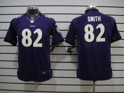 Jerseys Factory Cheap Nike Ravens #82 Torrey Smith Purple Team C