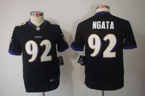 Jerseys Factory Cheap Nike Ravens #92 Haloti Ngata Black Alterna