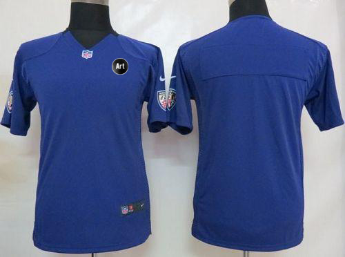 Jerseys Factory Cheap Nike Ravens Blank Purple Team Color With A