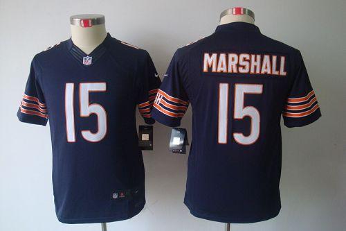 Jerseys Factory Cheap Nike Bears #15 Brandon Marshall Navy Blue