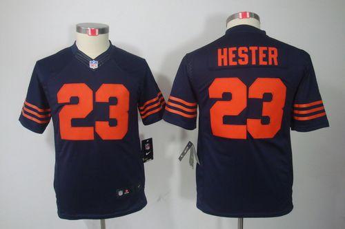 Jerseys Factory Cheap Nike Bears #23 Devin Hester Navy Blue Yout