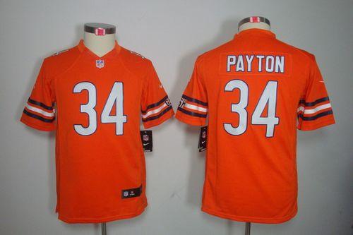 Jerseys Factory Cheap Nike Bears #34 Walter Payton Orange Altern