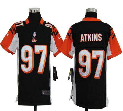 Jerseys Factory Cheap Nike Bengals #97 Geno Atkins Black Team Co