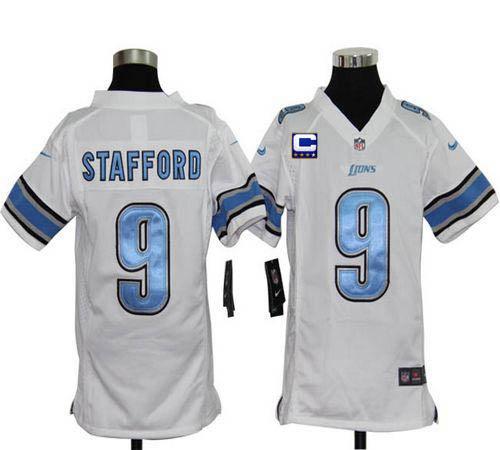 Jerseys Factory Cheap Nike Lions #9 Matthew Stafford White With
