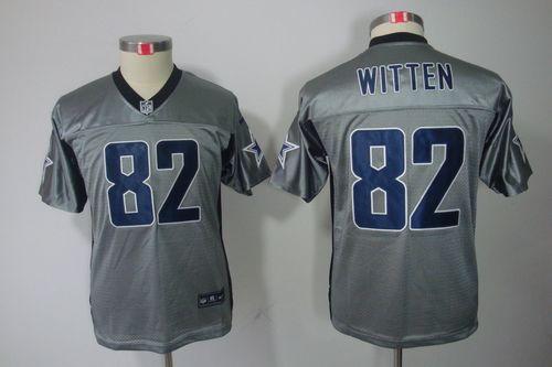 Jerseys Factory Cheap Nike Cowboys #82 Jason Witten Grey Shadow
