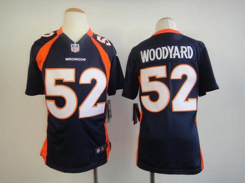 Jerseys Factory Cheap Nike Broncos #52 Wesley Woodyard Blue Alte