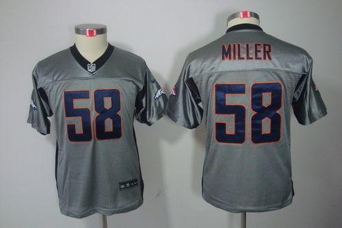 Jerseys Factory Cheap Nike Broncos #58 Von Miller Grey Shadow Yo