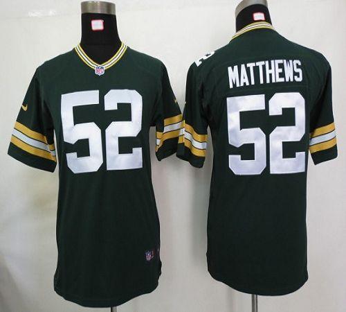 Jerseys Factory Cheap Nike Packers #52 Clay Matthews Green Team