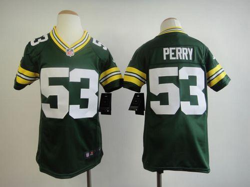 Jerseys Factory Cheap Nike Packers #53 Nick Perry Green Team Col