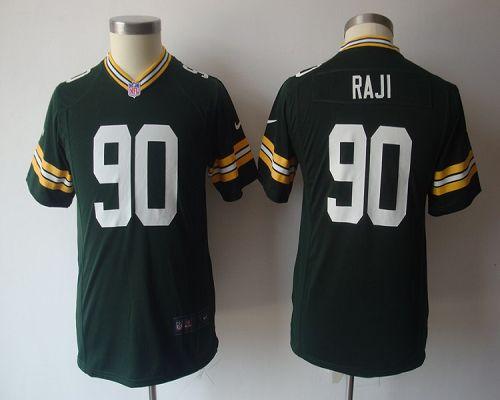 Jerseys Factory Cheap Nike Packers #90 B.J. Raji Green Team Colo