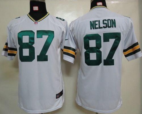 Jerseys Factory Cheap Nike Packers #87 Jordy Nelson White Youth