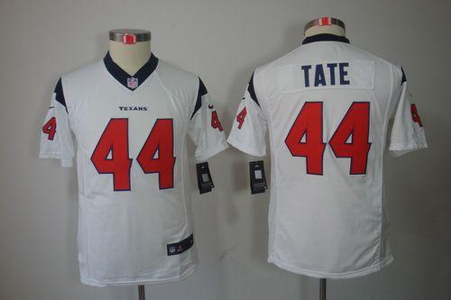 Jerseys Factory Cheap Nike Texans #44 Ben Tate White Youth Embro