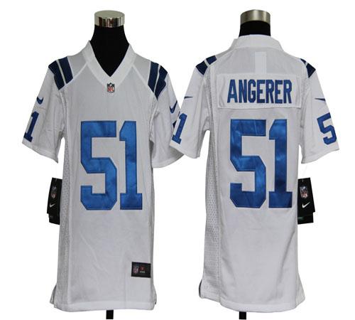 Jerseys Factory Cheap Nike Colts #51 Pat Angerer White Youth Emb