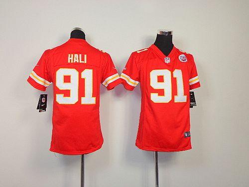 Jerseys Factory Cheap Nike Chiefs #91 Tamba Hali Red Team Color