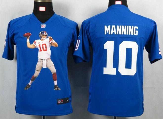 Jerseys Factory Cheap Nike Giants #10 Eli Manning Royal Blue Tea