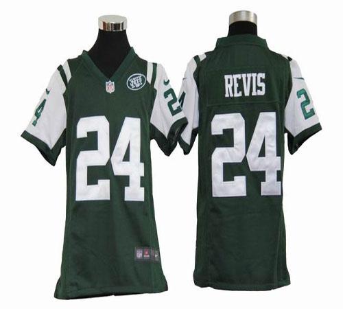 Jerseys Factory Cheap Nike Jets #24 Darrelle Revis Green Team Co