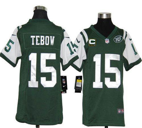 Jerseys Factory Cheap Nike Jets #15 Tim Tebow Green Team Color W