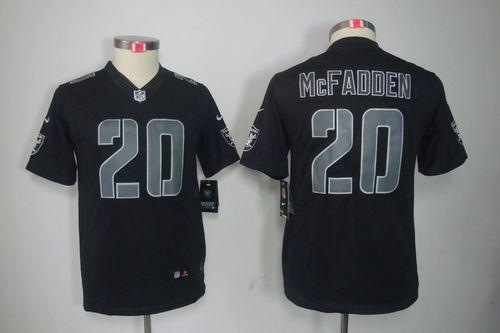 Jerseys Factory Cheap Nike Raiders #20 Darren McFadden Black Imp