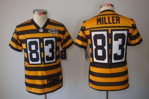 Jerseys Factory Cheap Nike Steelers #83 Heath Miller Black/Yello