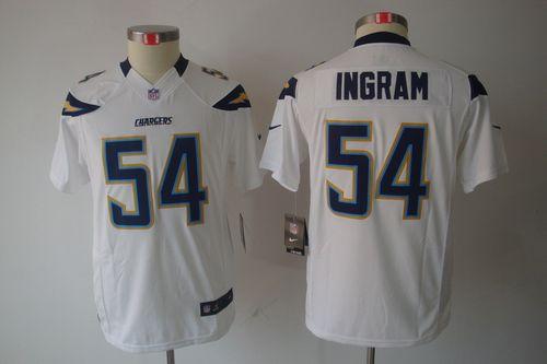 Jerseys Factory Cheap Nike Chargers #54 Melvin Ingram White Yout