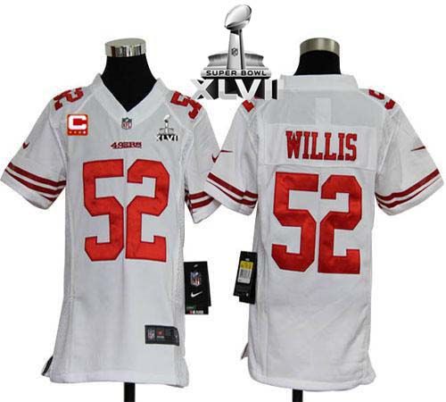 Jerseys Factory Cheap Nike 49ers #52 Patrick Willis White With C