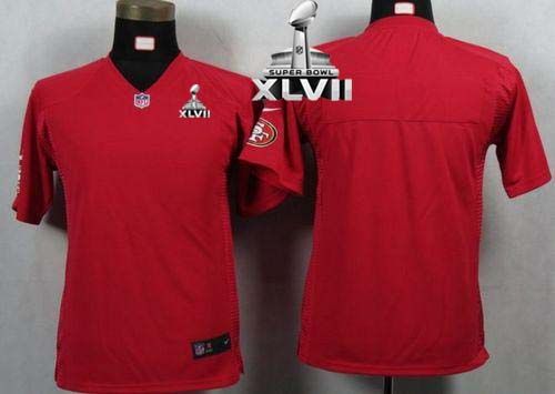 Jerseys Factory Cheap Nike 49ers Blank Red Team Color Youth Supe