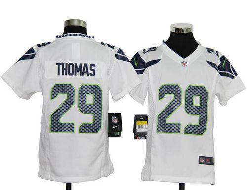 Jerseys Factory Cheap Nike Seahawks #29 Earl Thomas White Youth