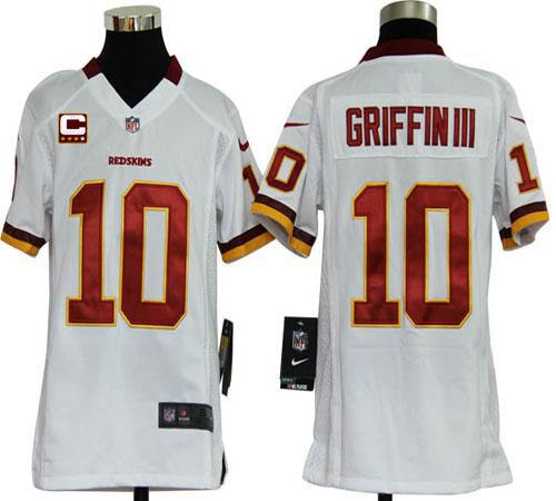Jerseys Factory Cheap Nike Redskins #10 Robert Griffin III White