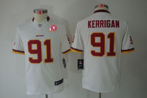 Jerseys Factory Cheap Nike Redskins #91 Ryan Kerrigan White With