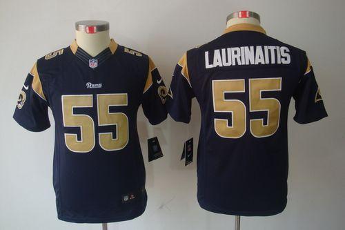 Jerseys Factory Cheap Nike Rams #55 James Laurinaitis Navy Blue