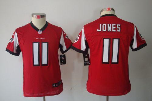 Jerseys Factory Cheap Nike Falcons #11 Julio Jones Red Team Colo