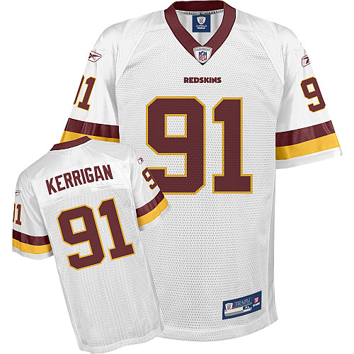 Jerseys Factory Cheap Redskins #91 Ryan Kerrigan White Stitched