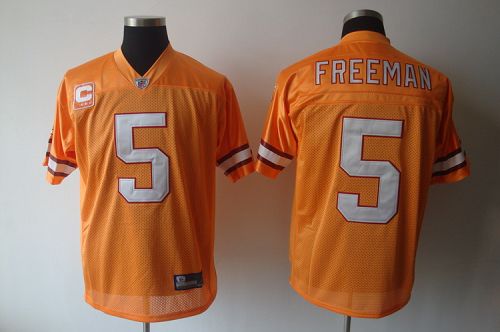 Jerseys Factory Cheap Buccaneers #5 Josh Freeman Yellow With C P
